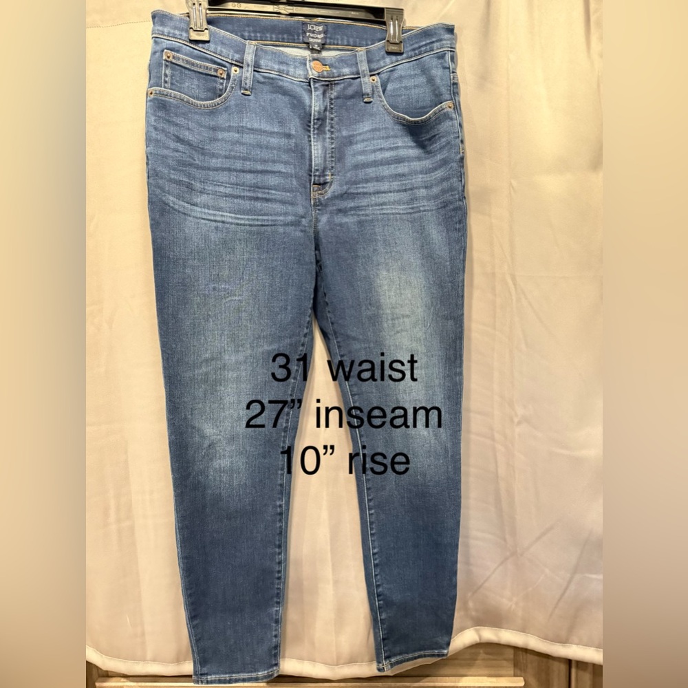 JCrew Women's Blue Jeans superb quality like new no distressing nice streach